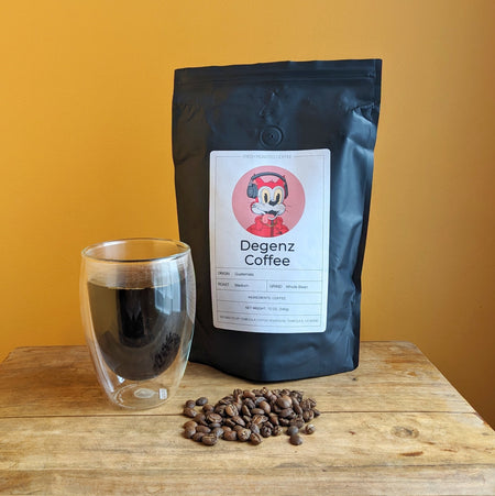 Guatemala medium roast coffee beans and coffee from Degenz Coffee Company