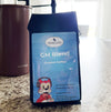 A bag of GM Coffee Blend from Degenz Coffee on a kitchen counter